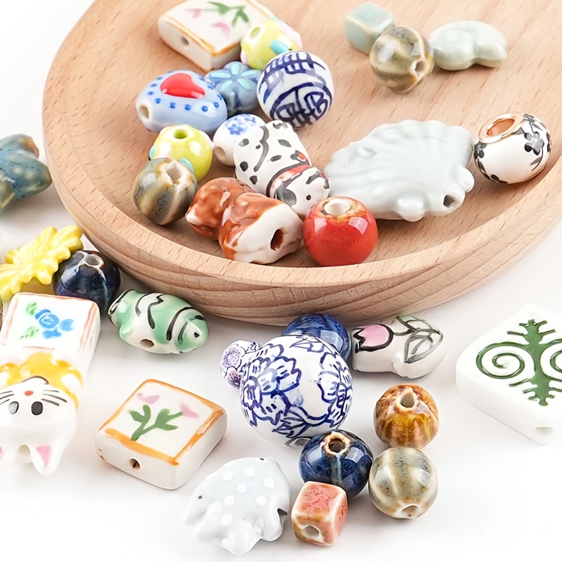 Random-shaped Ceramic Bead Assortments, DIY Crafting